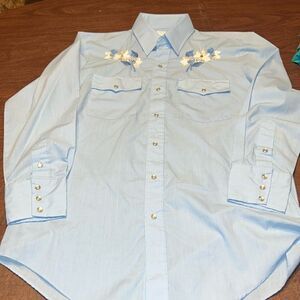 Silver Spur Western Wear Vintage 16-33 embroidered flowers